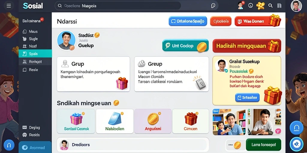 Sistem reward yang memotivasi pemain untuk terus bermain.