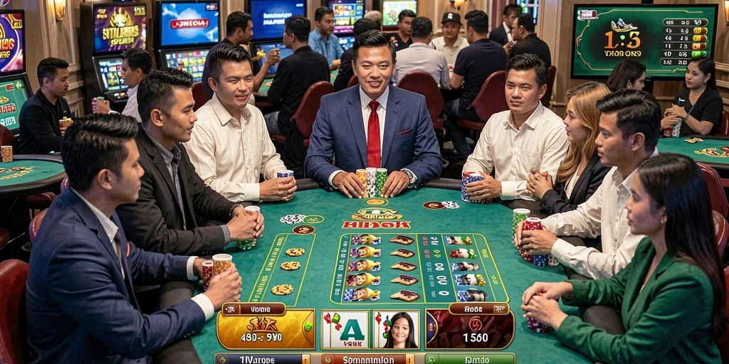 Momen seru saat pemain berkompetisi dalam turnamen.