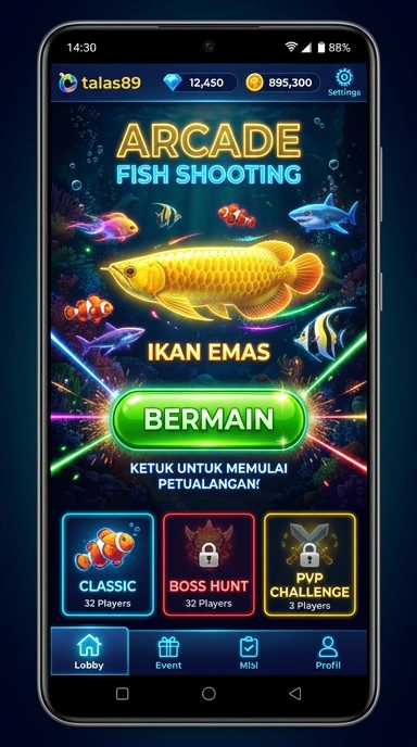 talas89 — layar beranda